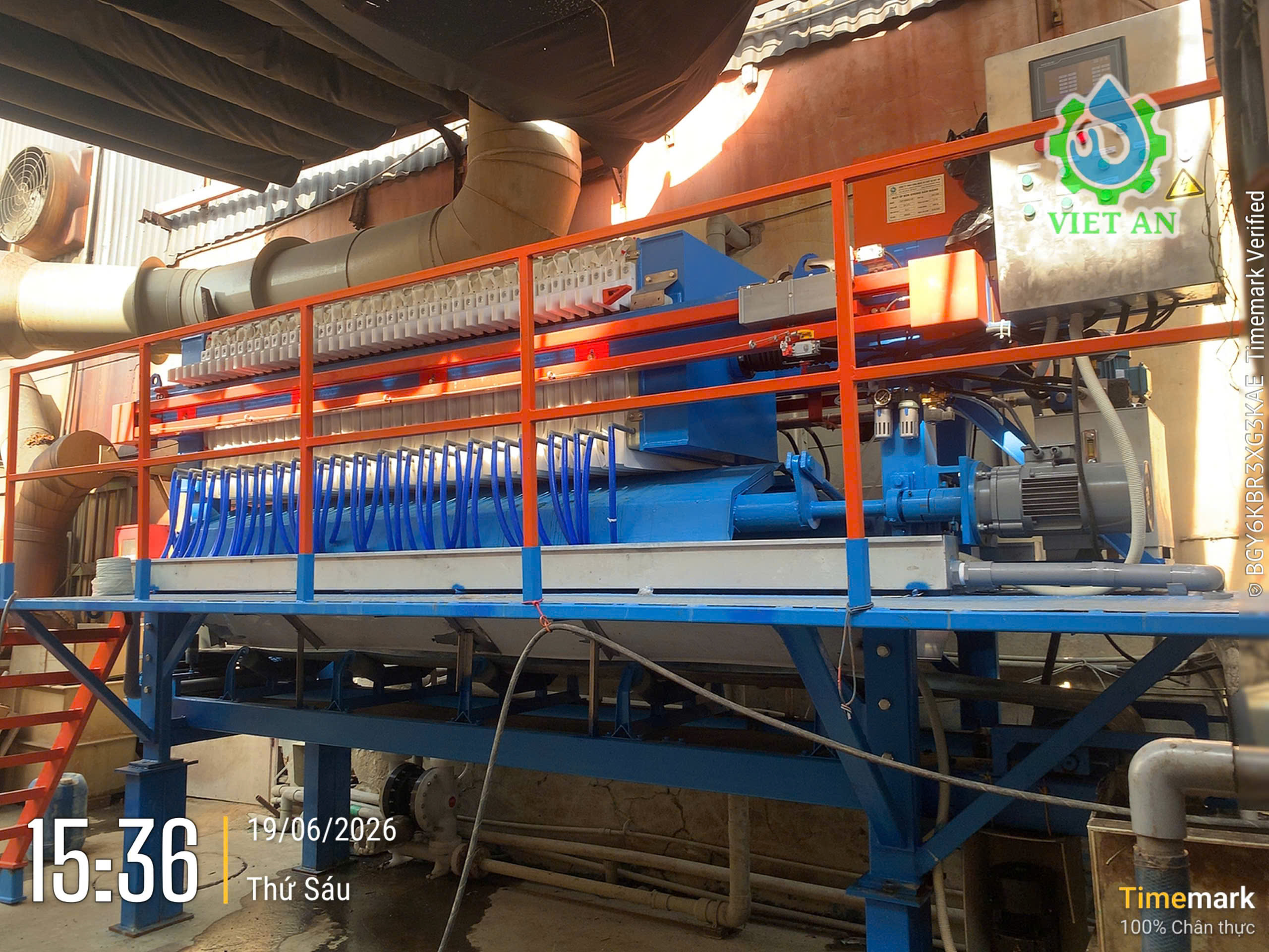 Máy ép bùn khung bản Việt An