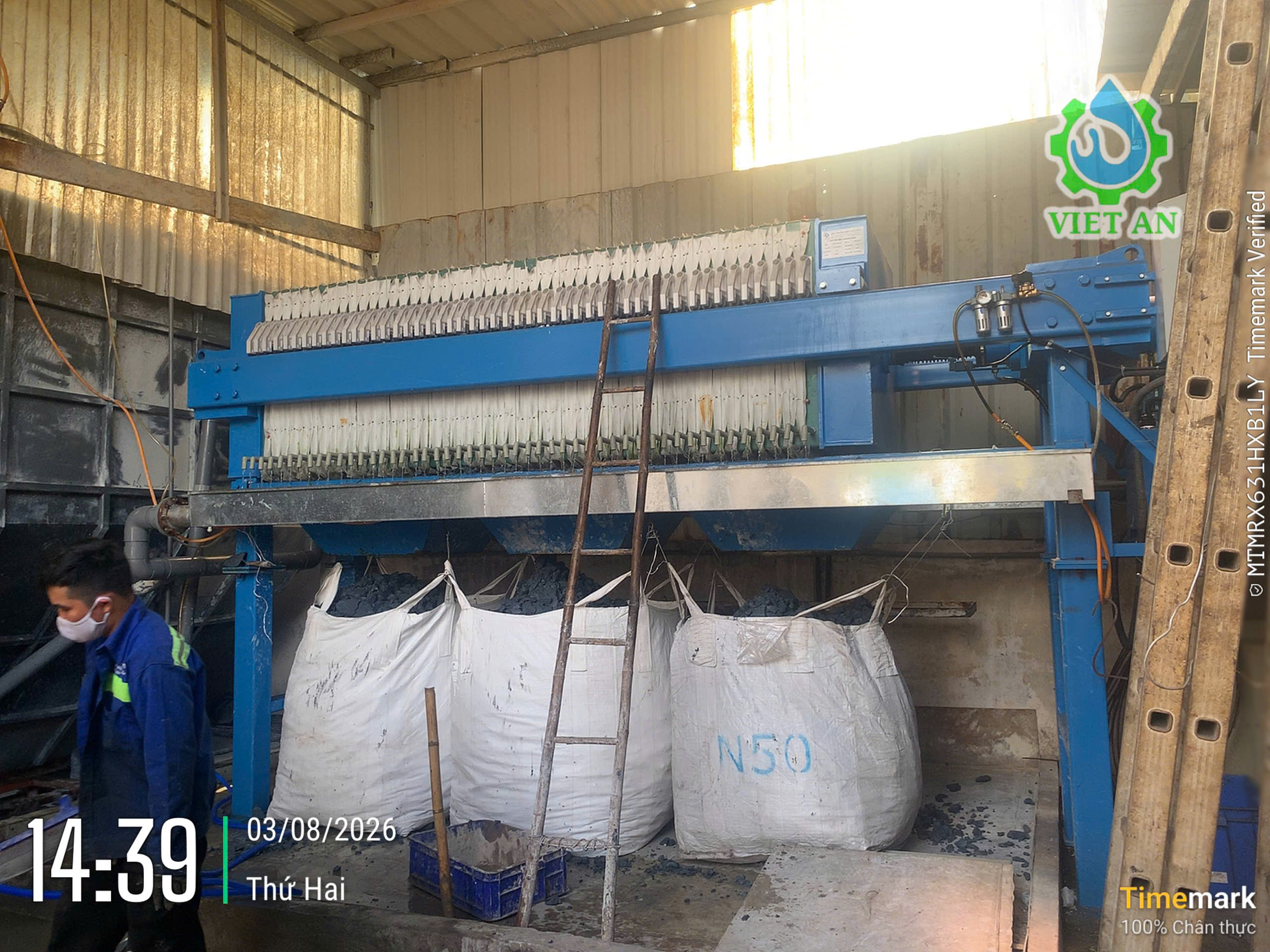 Máy ép bùn khung bản Việt An
