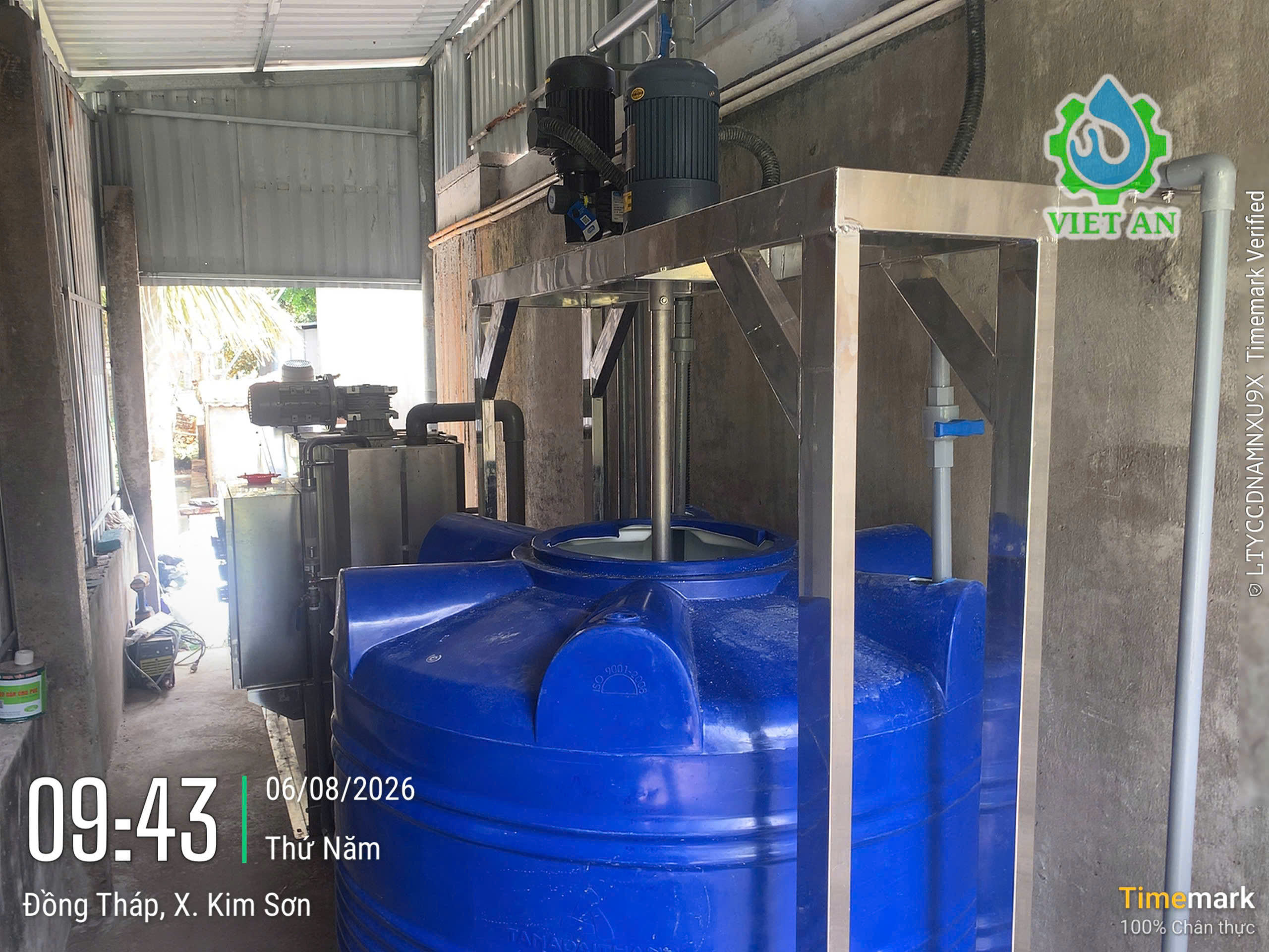 Hệ thống pha trộn Polymer cho máy ép bùn trục vít