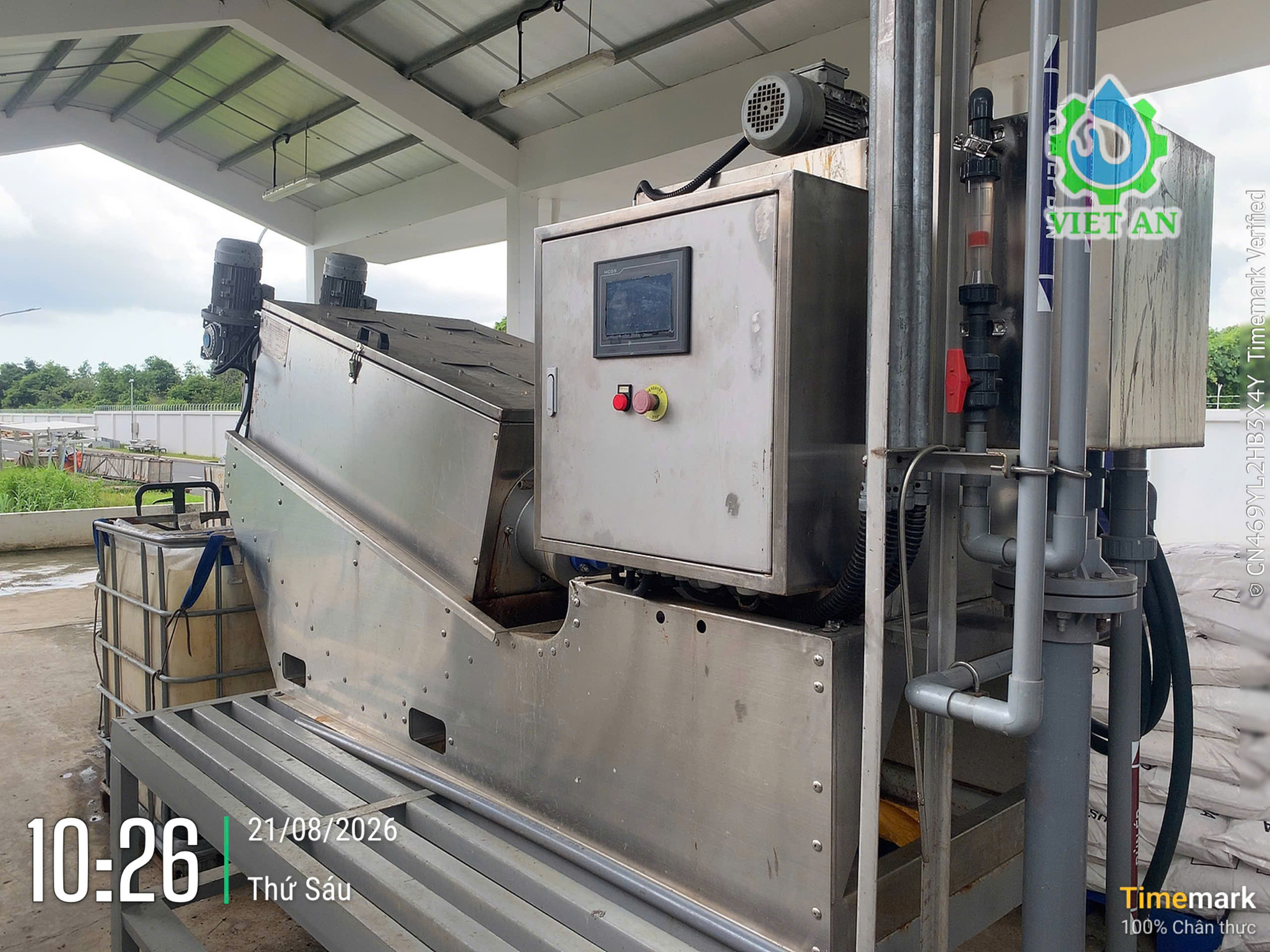 Máy ép bùn Trục vít Việt An