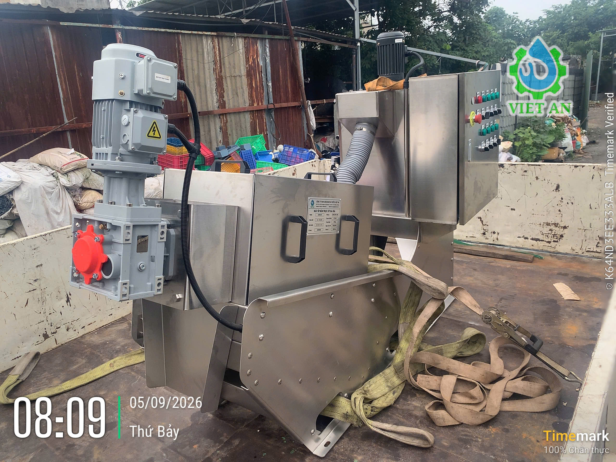Máy ép bùn trục vít công suất nhỏ