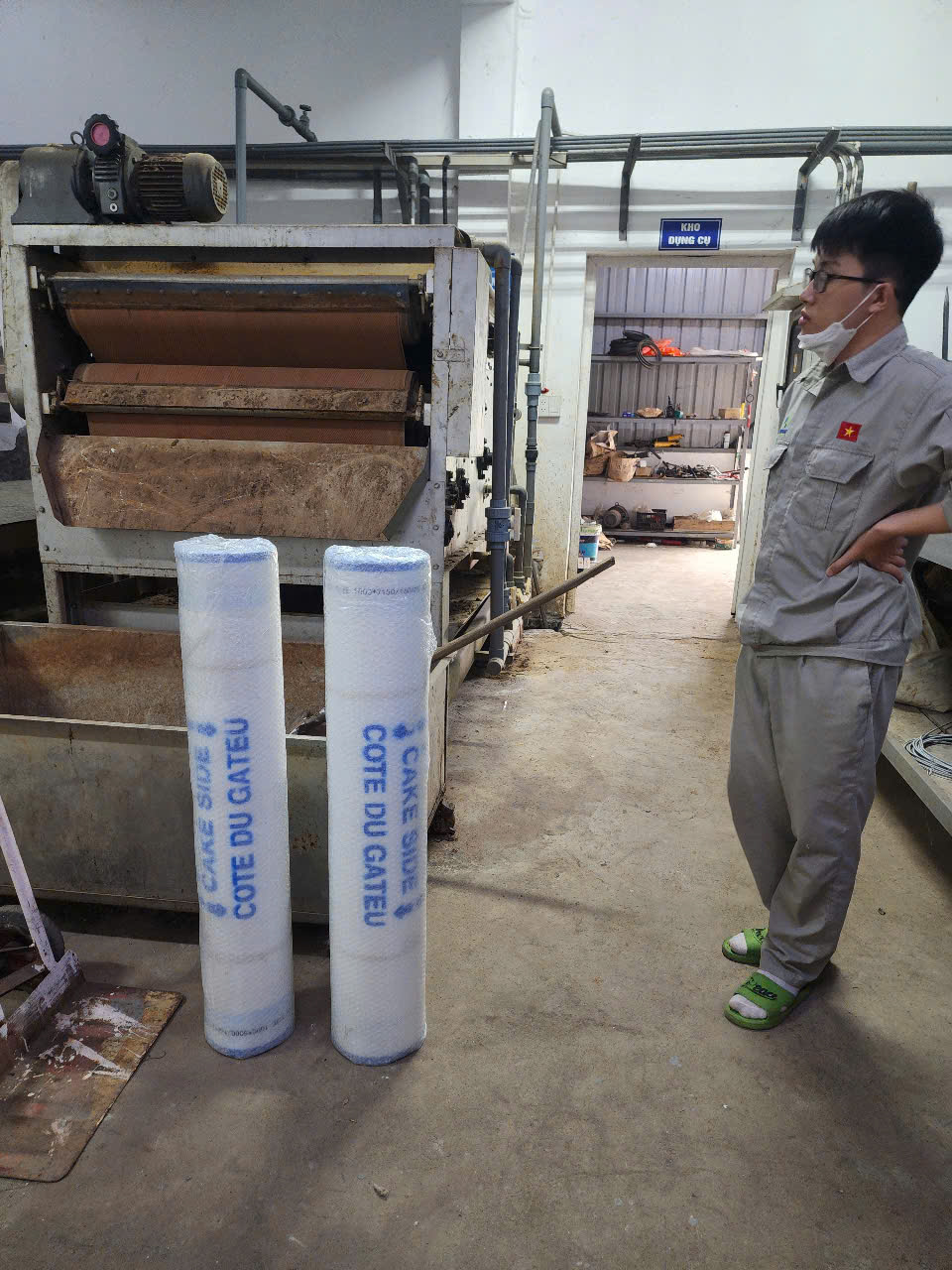 Băng tải máy ép bùn