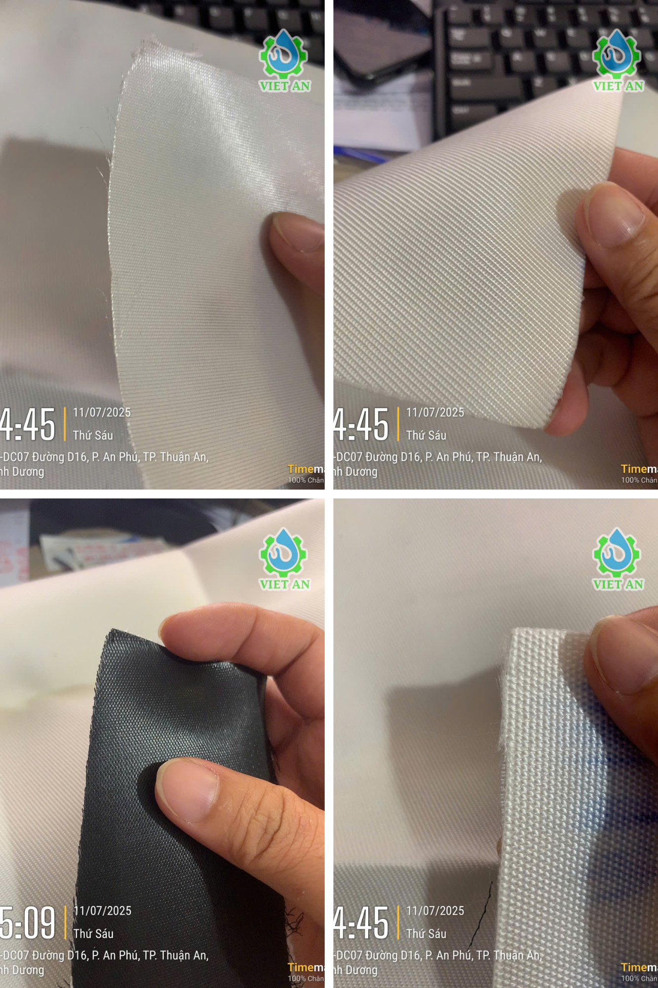 Các loại vải lọc máy ép bùn