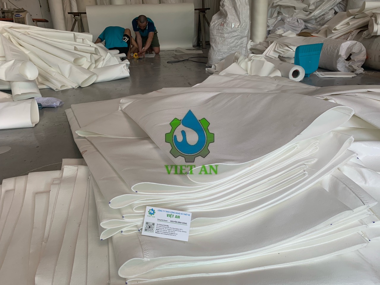Vải lọc PE máy ép bùn Khung bản