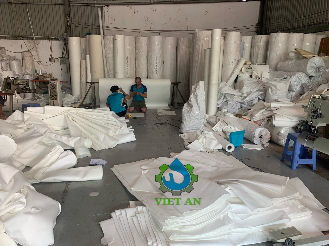 Vải lọc máy ép bùn