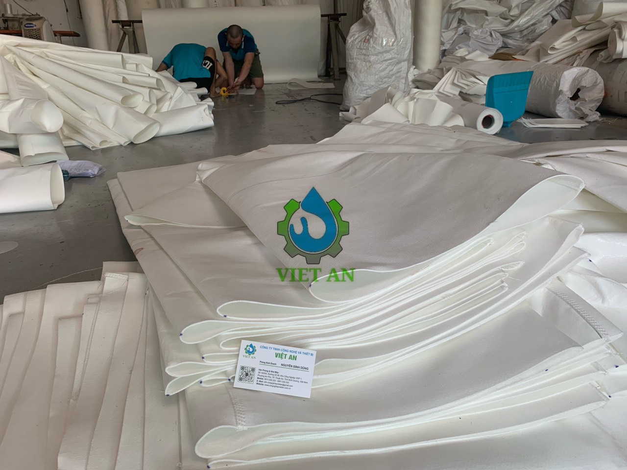 Nhà máy sản xuất vải lọc máy ép bùn Việt An