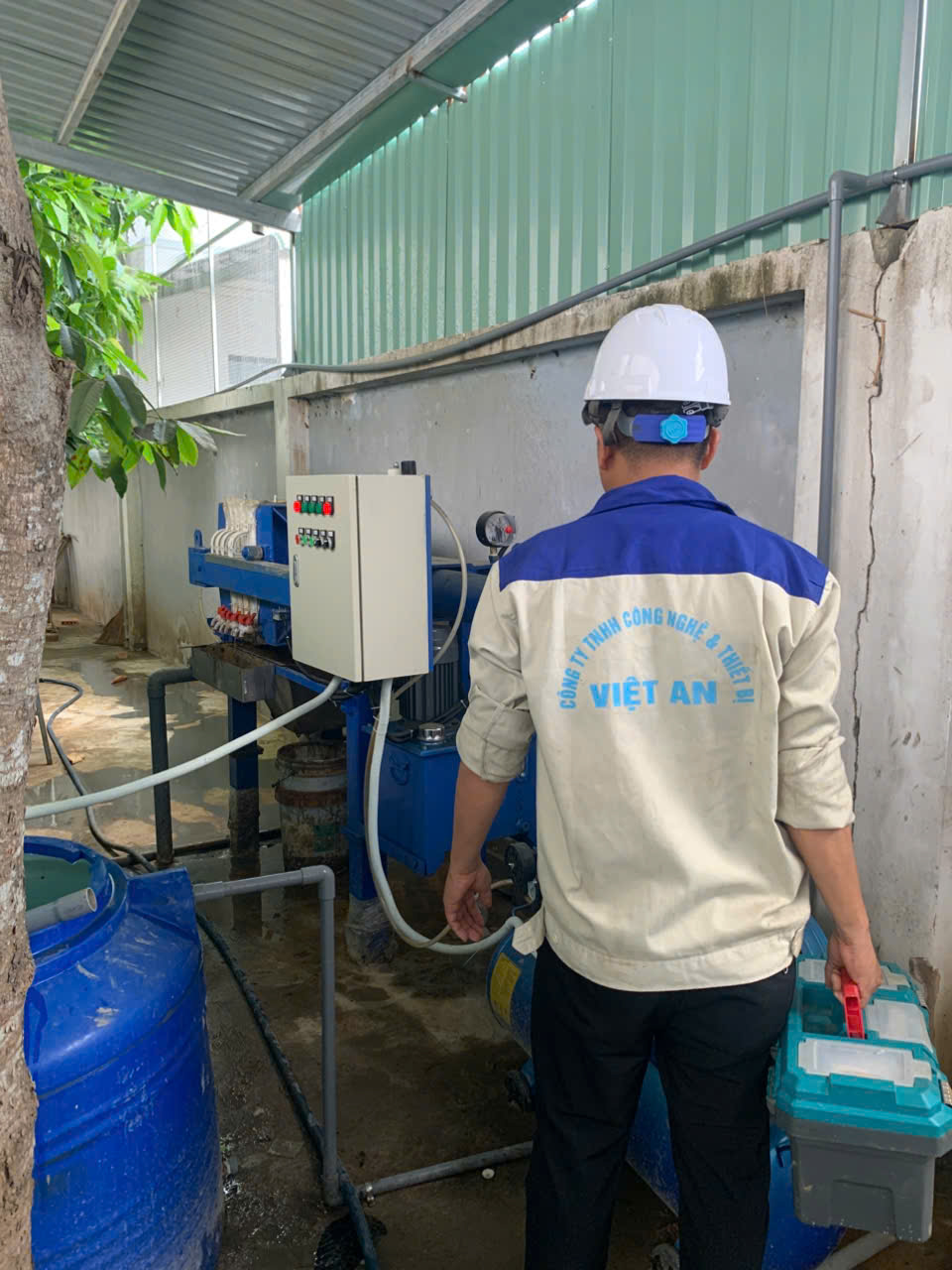 Sửa chữa máy ép bùn khung bản