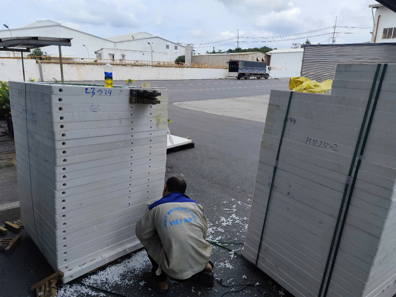 Khung bản máy ép bùn