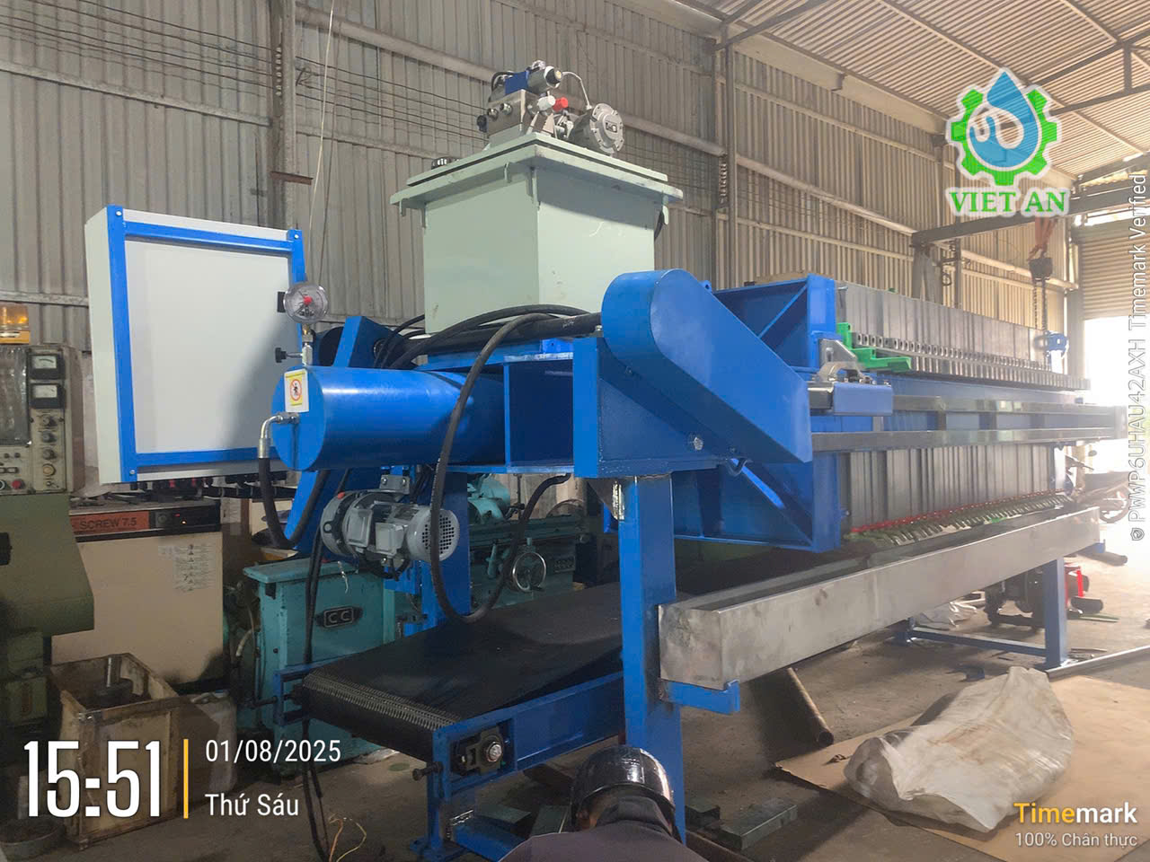 Máy ép bùn khung bản tự động