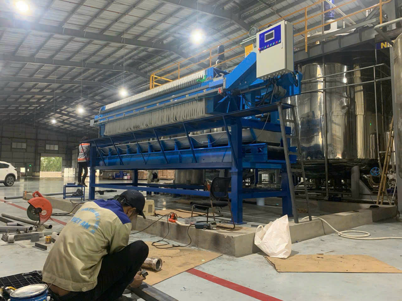 Máy ép bùn khung bản Việt An