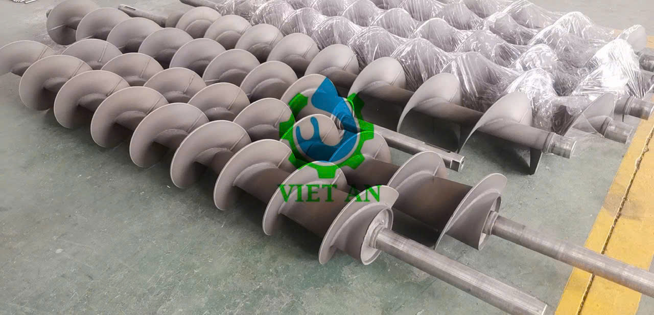 Trục vít máy ép bùn