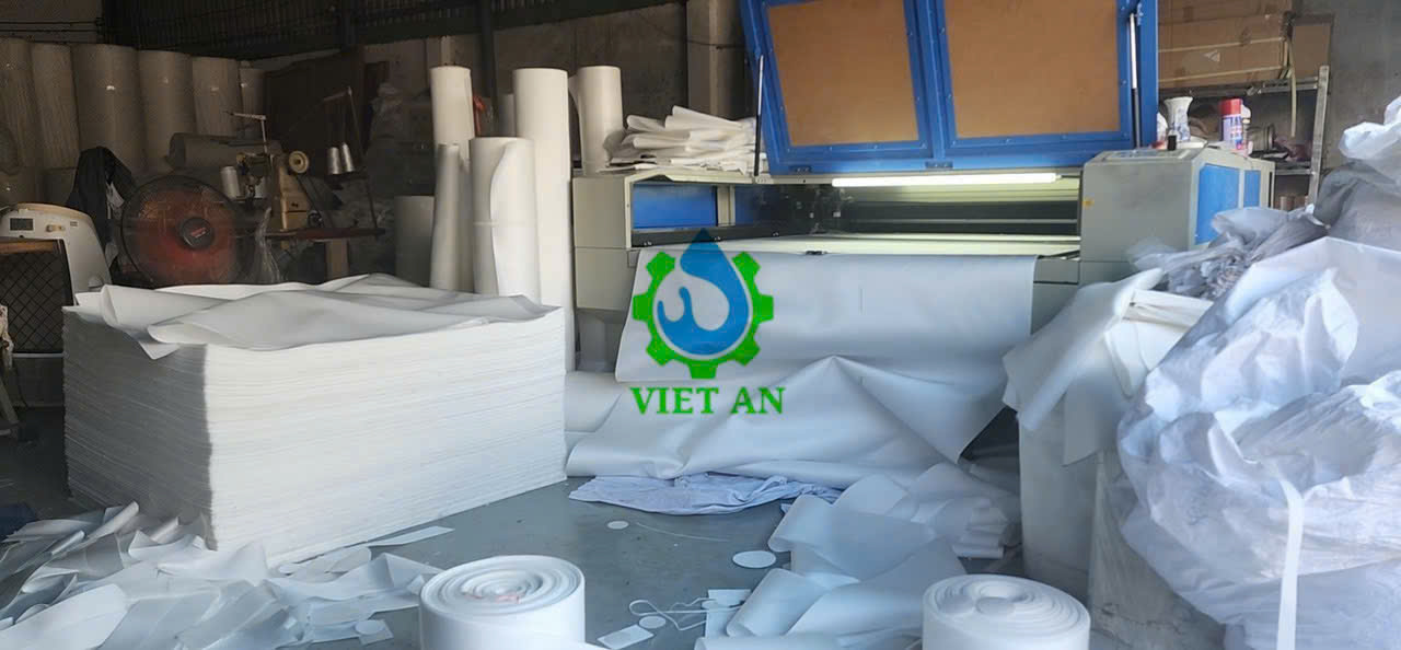 Vải lọc máy ép bùn Khung bản Việt An