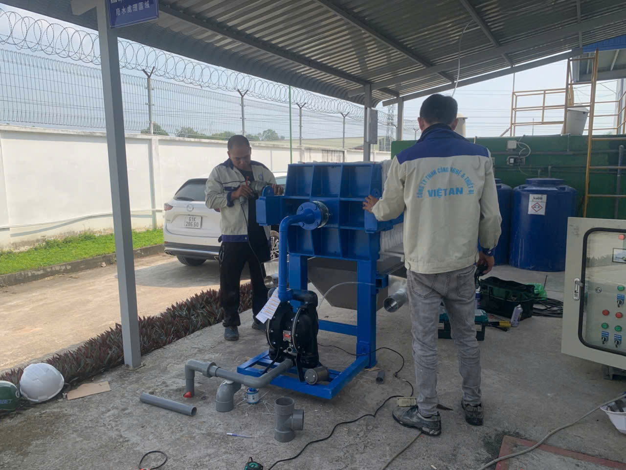 Máy ép bùn khung bản