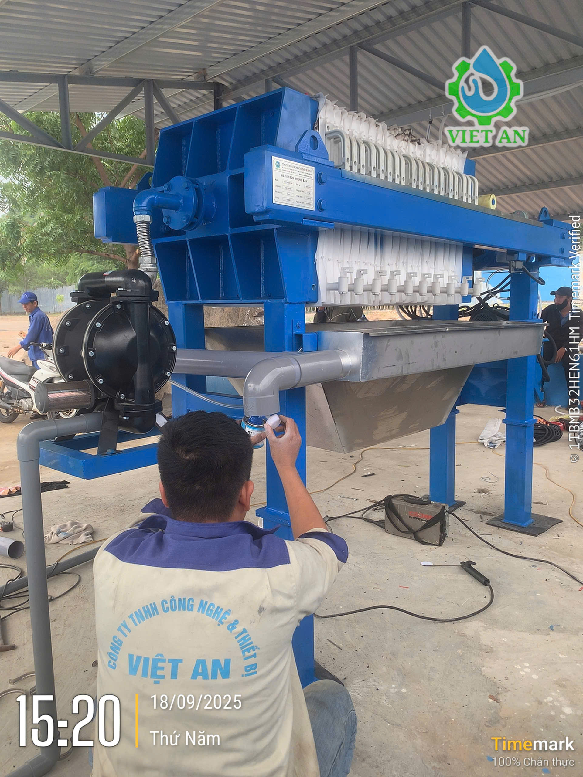 Máy ép bùn khung bản