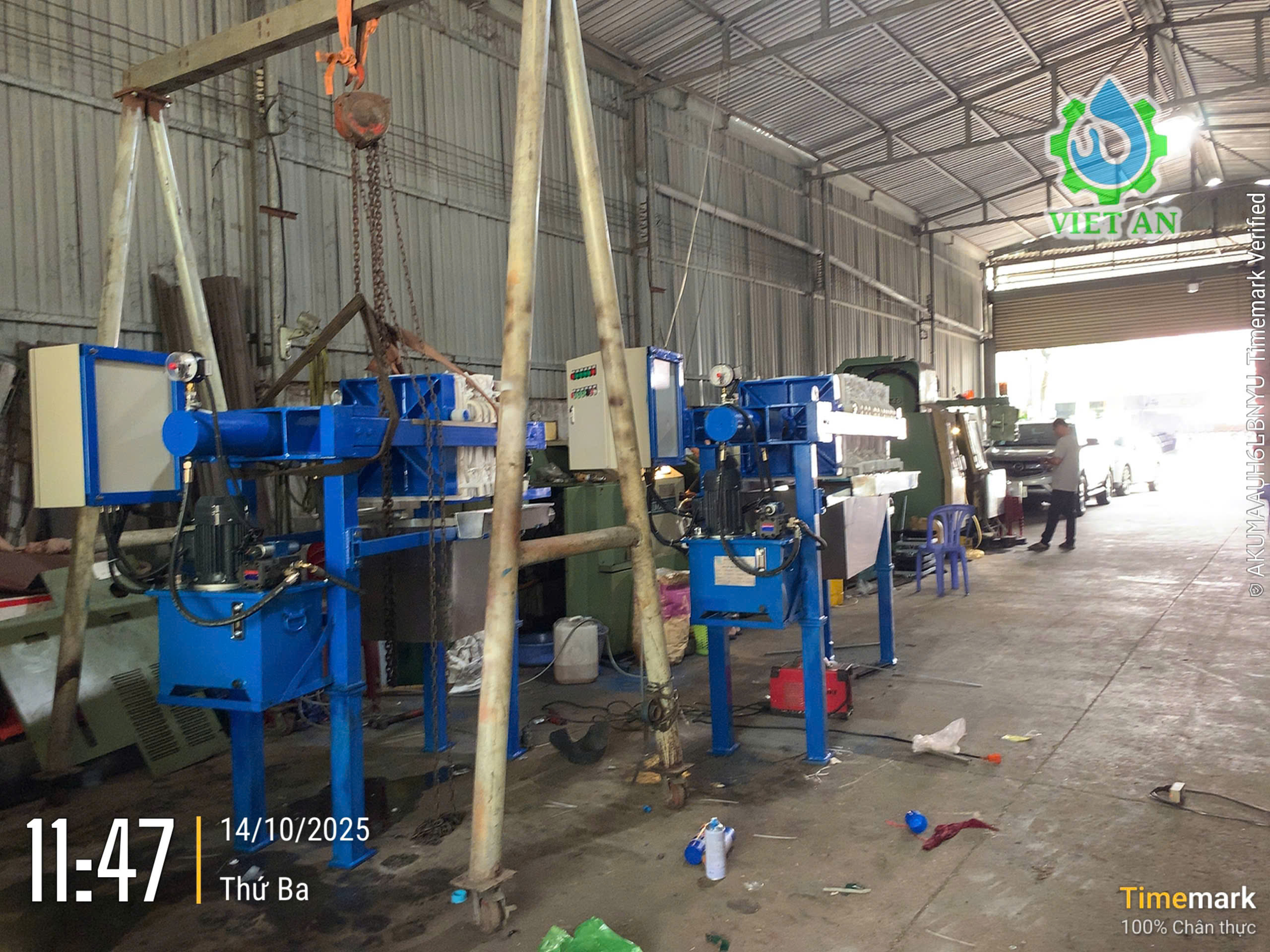 Máy ép bùn khung bản