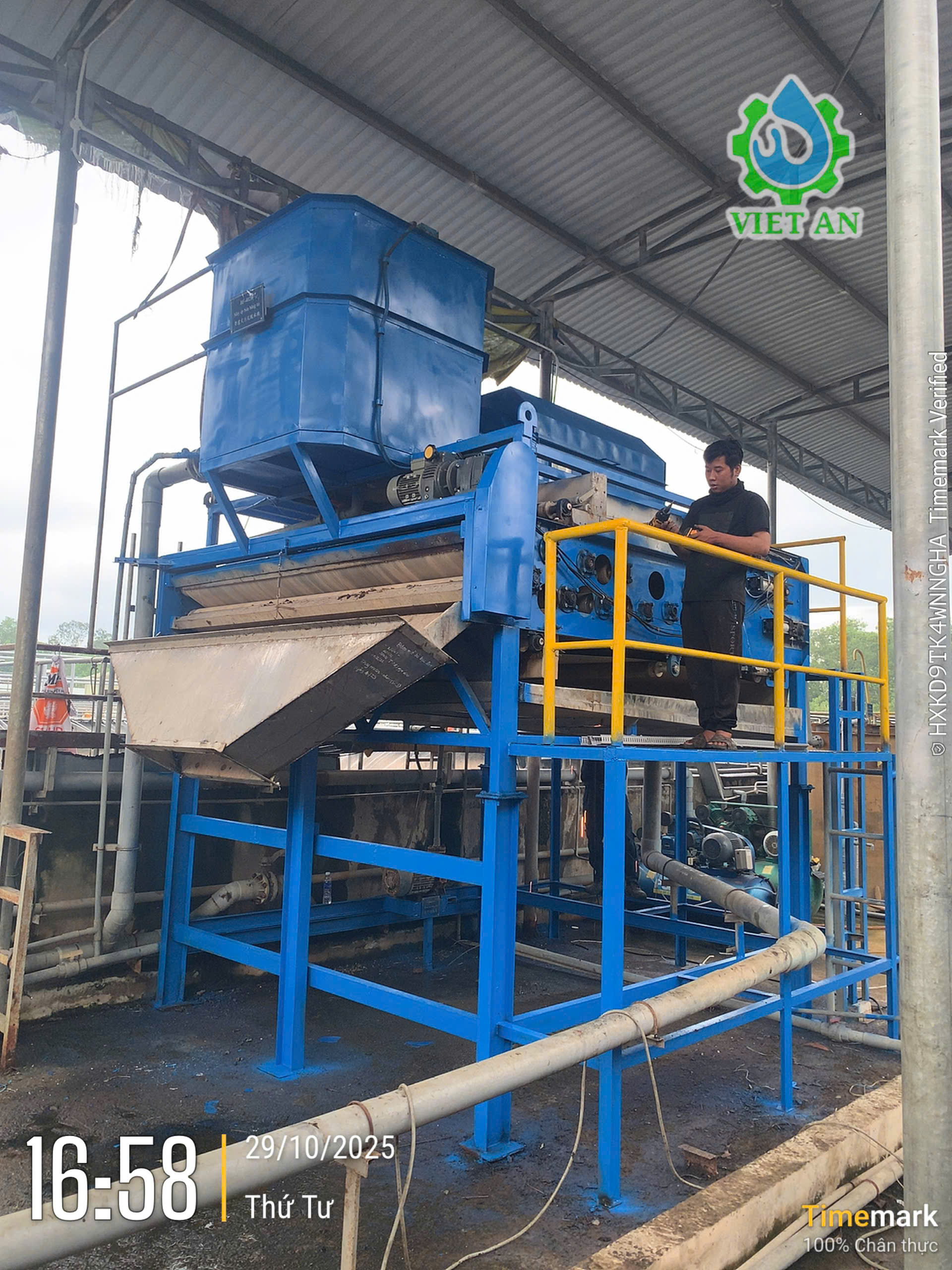 Dịch vụ sửa chữa máy ép bùn Việt An