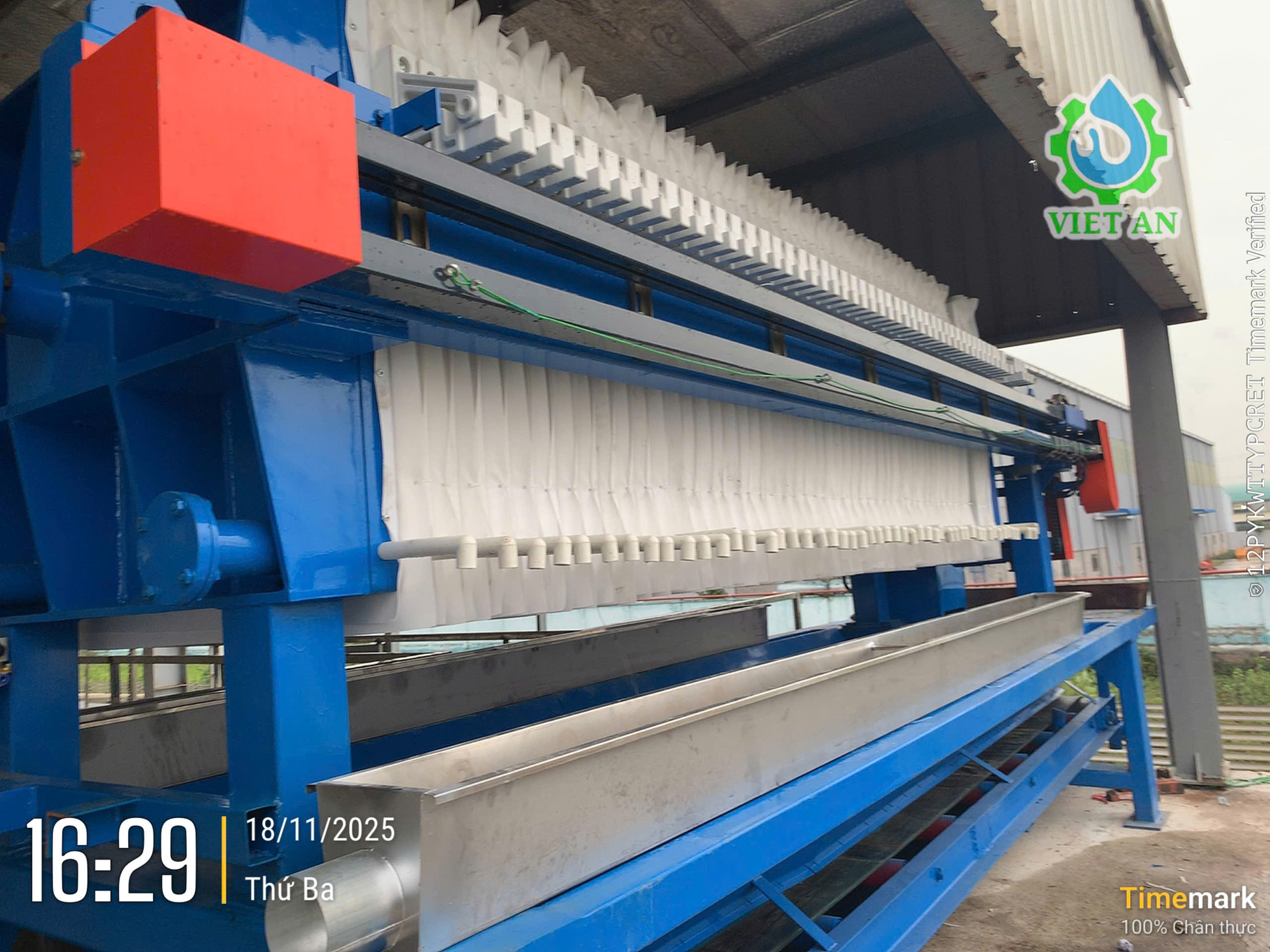 Tay nắm khung bản máy ép bùn