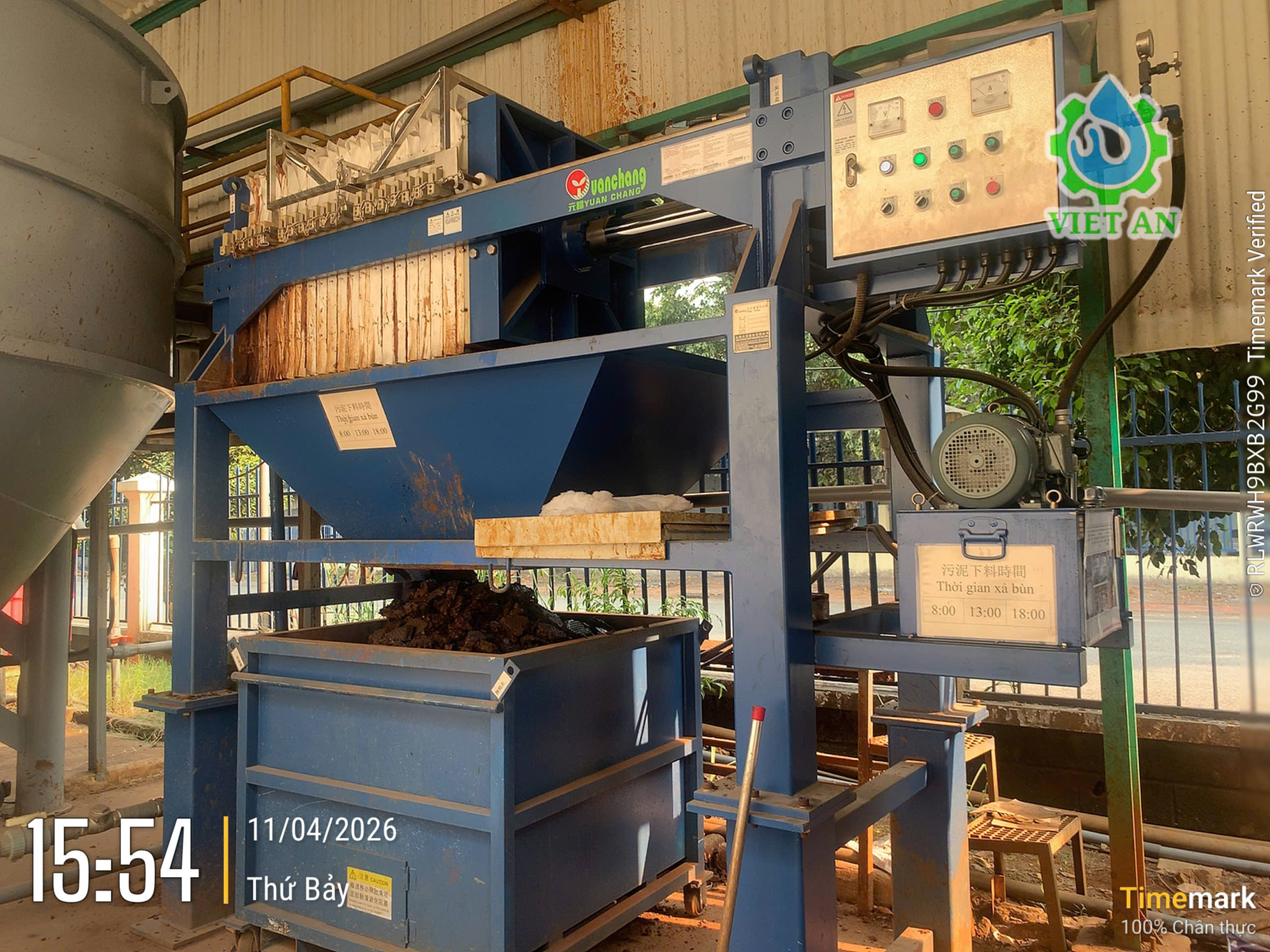 Việt An sửa chữa máy ép bùn Khung bản