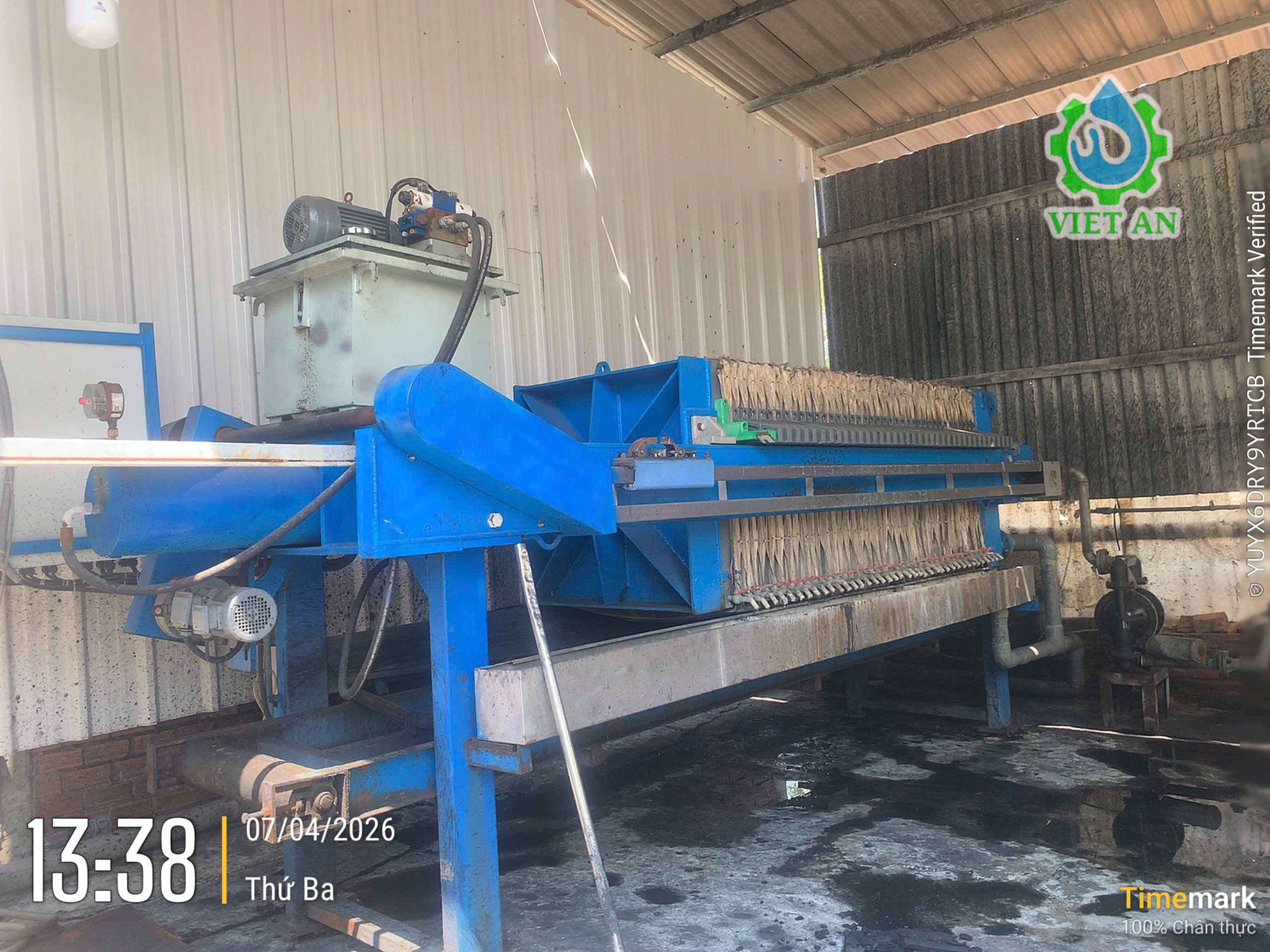 Việt An sửa chữa máy ép bùn Khung bản