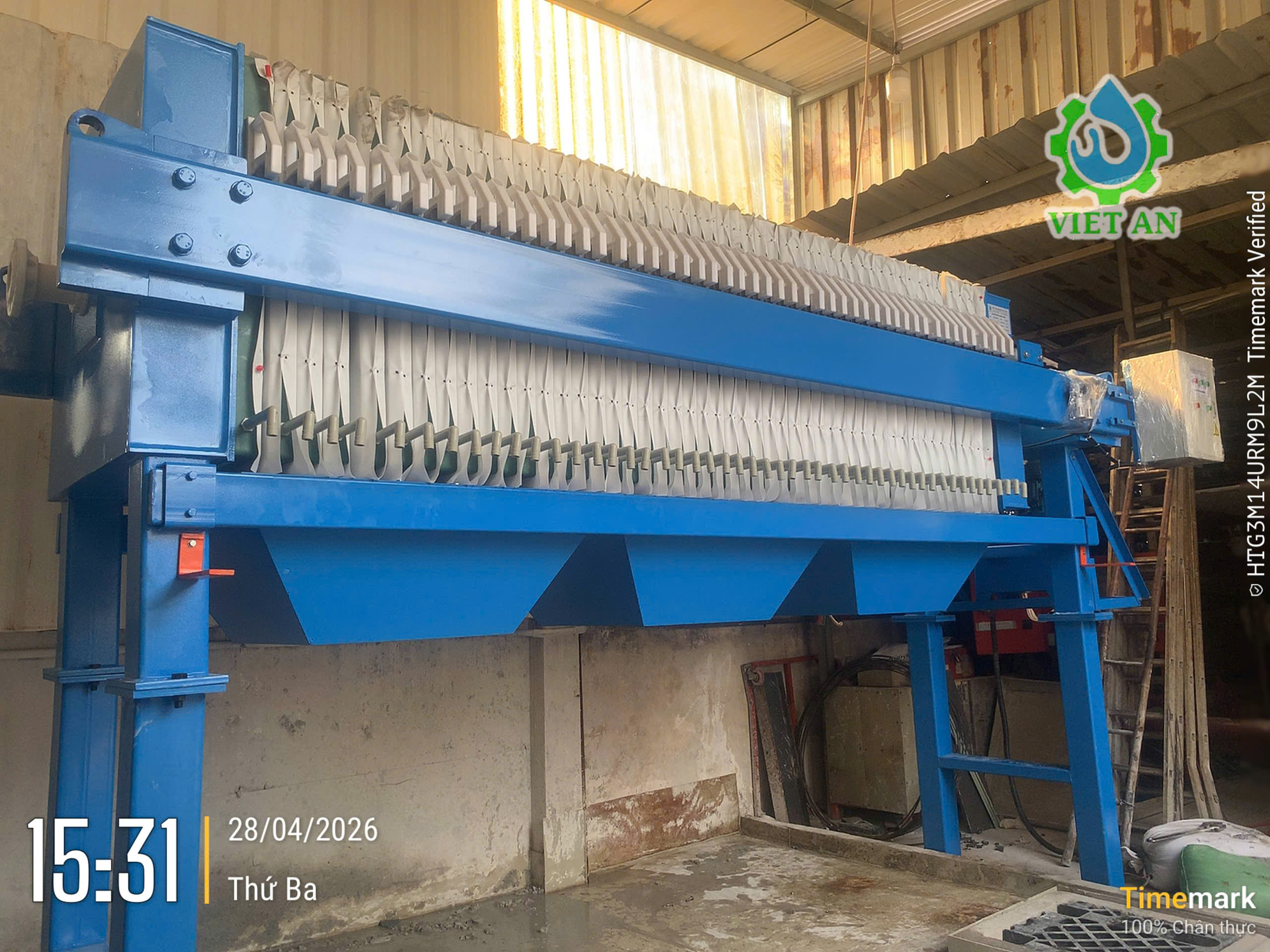 Máy ép bùn Khung bản Việt An