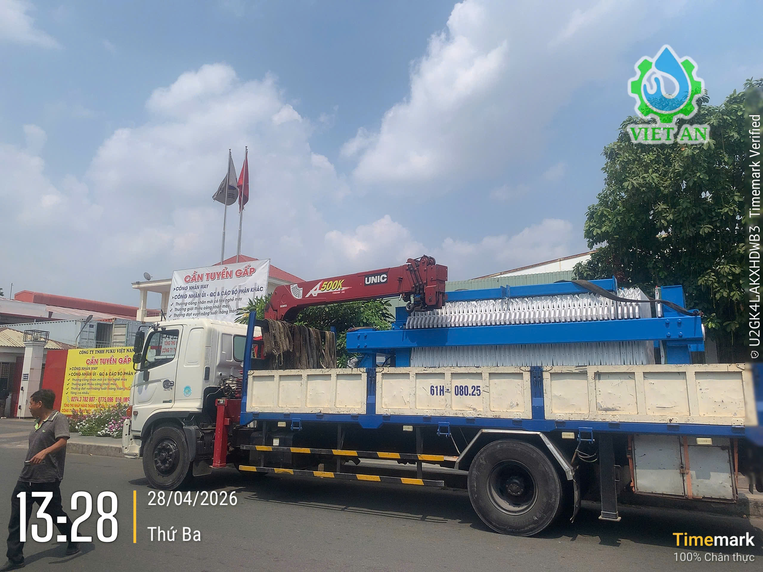 Máy ép bùn Khung bản Việt An