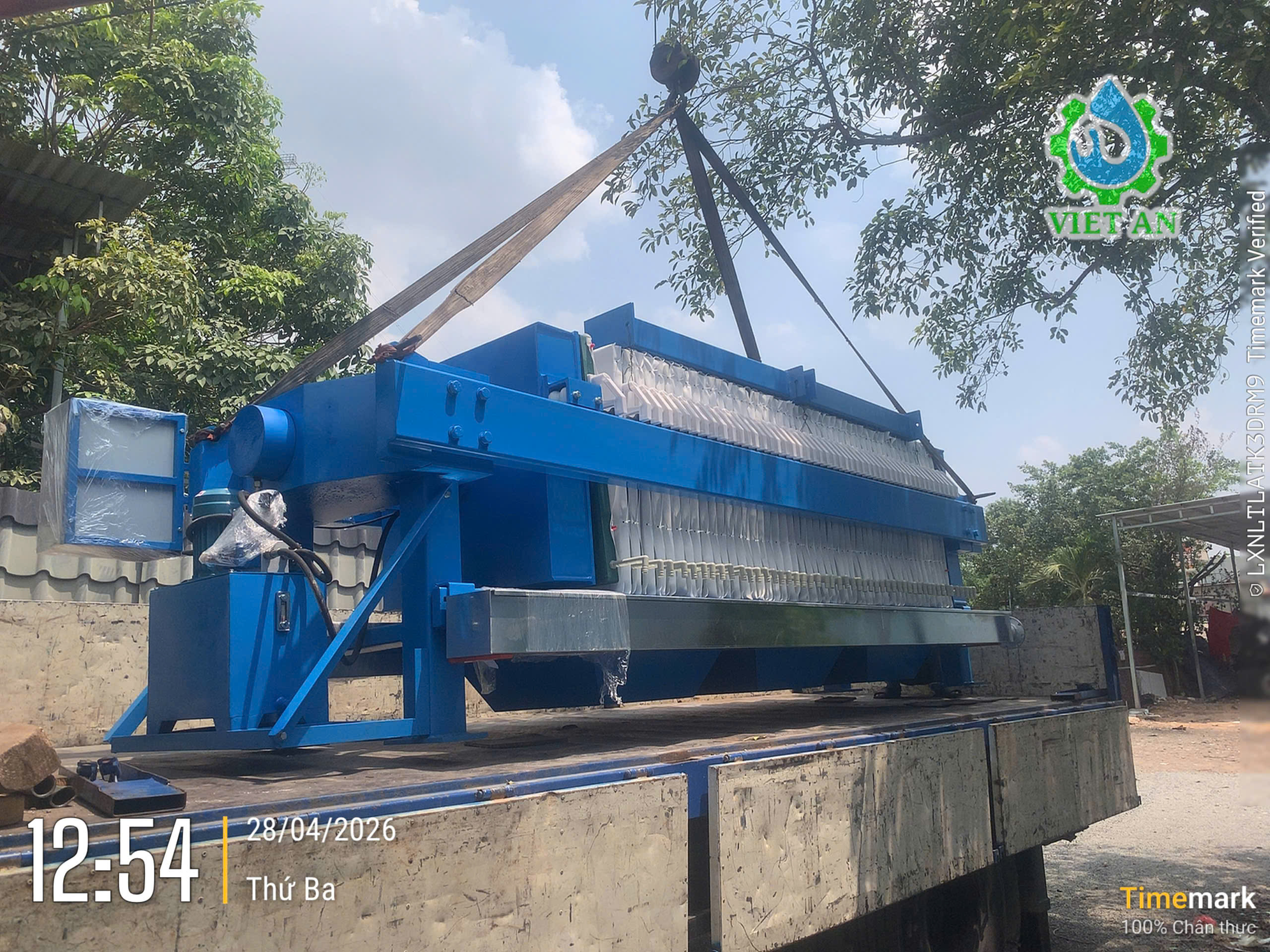 Máy ép bùn Khung bản Việt An