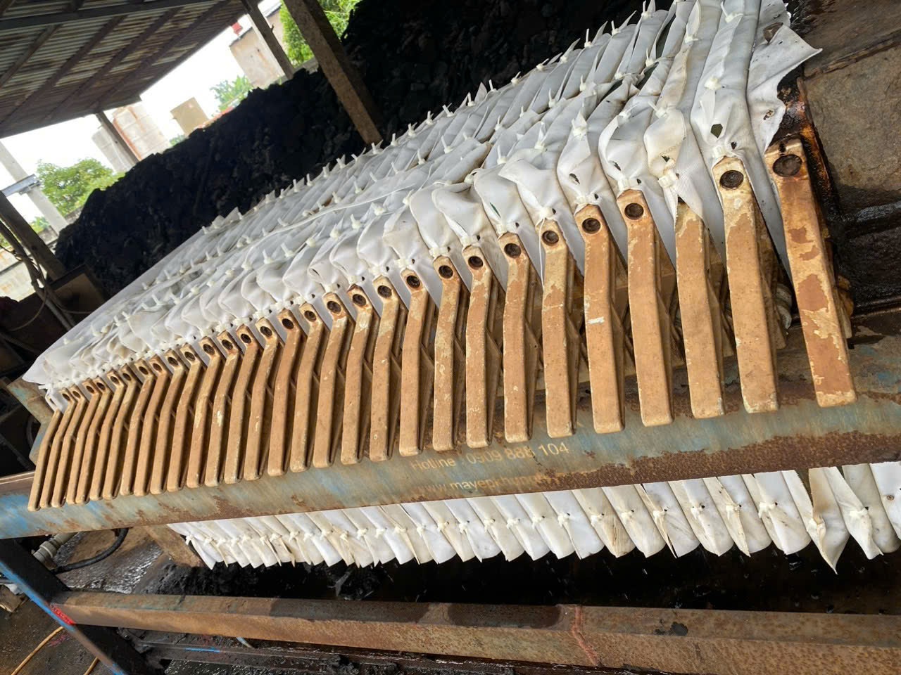 Vải lọc máy ép bùn