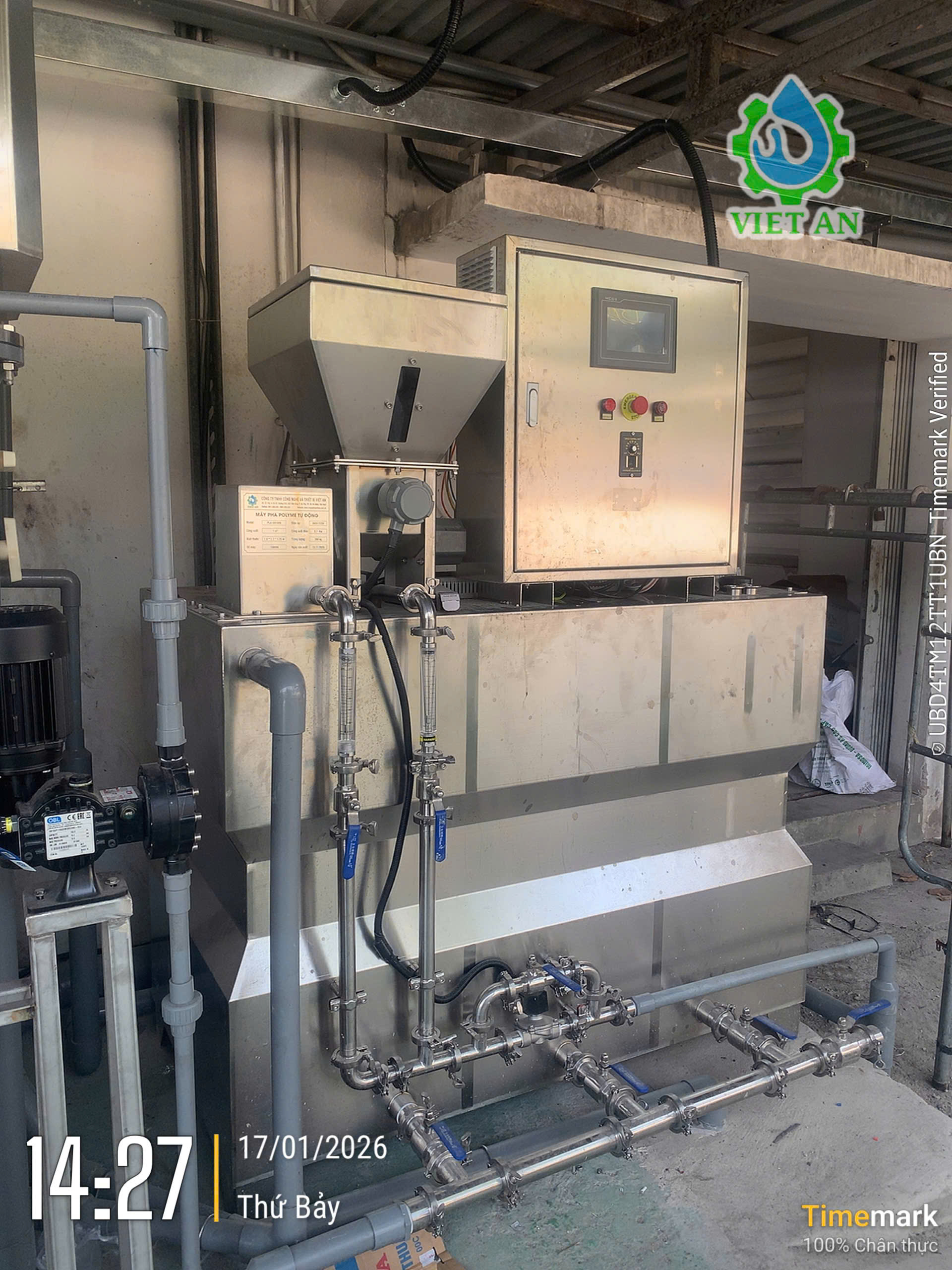 Máy pha Polymer tự động 